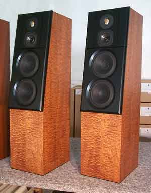 Blue Heron Loudspeakers in Pommele Sapele